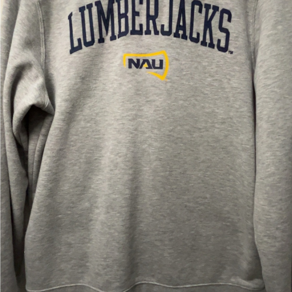 Nau Gray Lumberjacks Crewneck Sweater